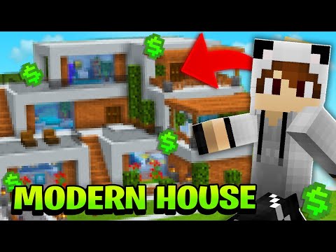 MAKING OUR FIRST MODERN HOUSE IN MINECRAFT!