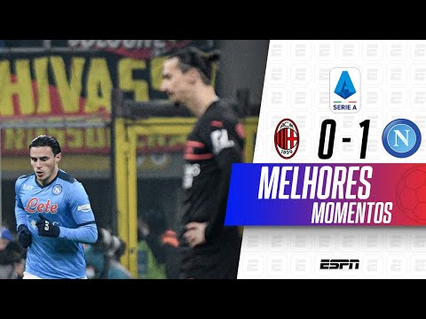 NAPOLI VENCE O MILAN FORA DE CASA EM JOGO COM GOL ANULADO NO ÚLTIMO MINUTO | MELHORES MOMENTOS