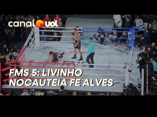 Fms 5 Livinho Dá Show Nocauteia Rival E Mantém Cinturão