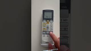 How to set up remote controler time at Fujitsu AC