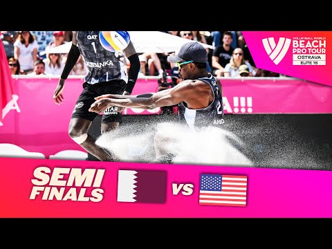 Cherif/Ahmed vs. PartAin/Benesh - Semi Finals Highlights Ostrava 2023 #BeachProTour