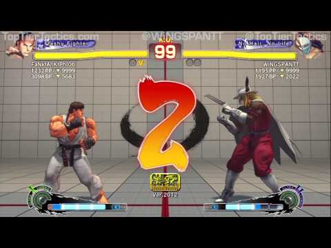 WiNGSPANTT (Vega) vs FaNkfAnKtPhl06 (Ryu): Super Street Fighter 4 AE 2012 Ranked Matches