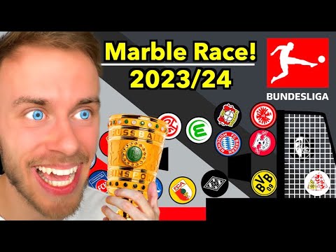 MARBLE RACE predicts the 2023/24 BUNDESLIGA! 👀🏆 (*FINALE*)