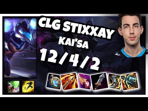 Kai'Sa vs Jhin CLG Stixxay BOT (12/4/2) Gameplay Replay - Patch 10.23