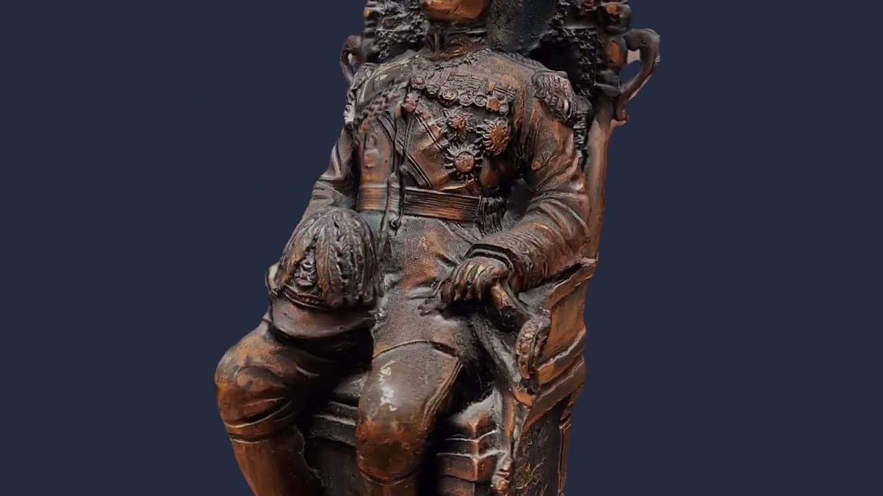 Est&aacute;tua do rei Modelo 3D