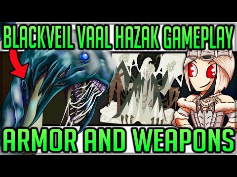 <h1 class=title>Blackveil Vaal Hazak Gameplay/Breakdown + Armor and Weapon Showcase - Monster Hunter World Iceborne!</h1>