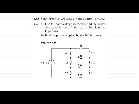 Problem 4.35 (Nilsson Riedel) Electric Circuits 12th Edition - Mesh-Current Method