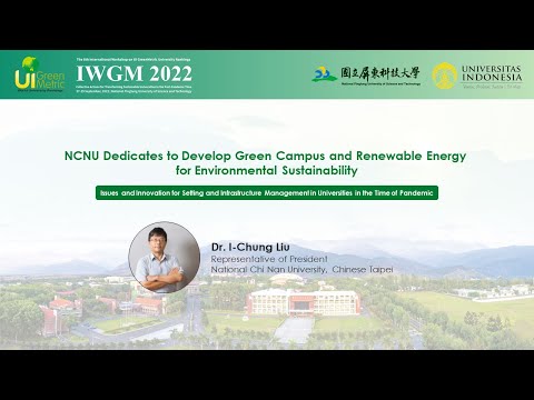 Prof. Dr. I-Chung Liu, Representative of President, National Chi Nan University, Taiwan