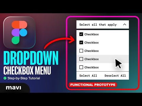 Create a DROPDOWN MENU in Figma Tutorial