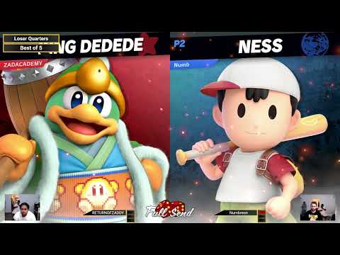 RETURNOFZADDY (King Dedede) vs Numbreon (Ness) - Full Send #3 Losers Quarter Finals