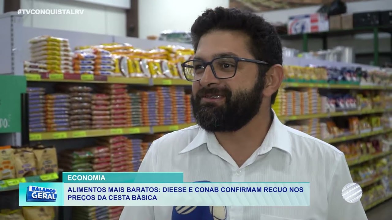 Cesta básica cai em todas as capitais no 2º semestre de 2025, aponta Dieese e Conab