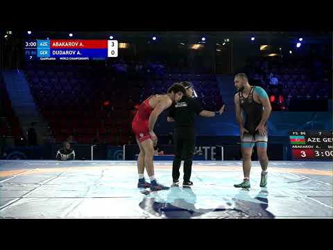 Qual. FS - 86 kg: A. ABAKAROV (AZE) v. A. DUDAROV (GER)