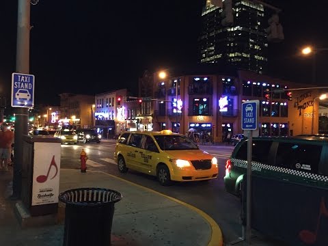 What taxis do on Nashville's Lower Broadway...  8 11 2015