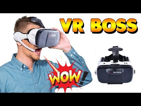 VR BOSS - КРУТЫЕ 3D ОЧКИ ВИРТУАЛЬНОЙ РЕАЛЬНОСТИ с наушниками и микрофоном!