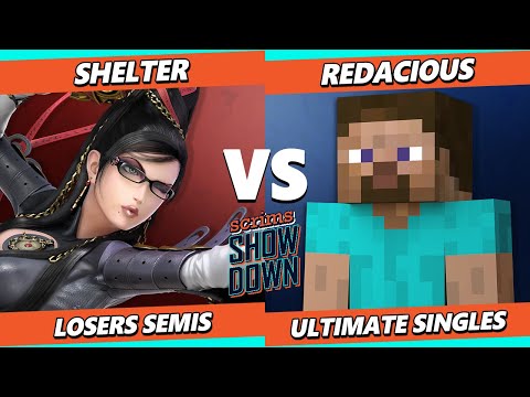 Scrims Showdown 72 Losers Semis - Shelter (Bayonetta) Vs. Redacious (Steve) SSBU Smash Ultimate