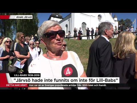 Lill-Babs granne: Det är en fin kamrat vi har haft i byn - Nyheterna (TV4)