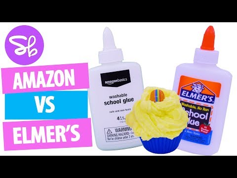 Testing Amazon Glue for Slime - Amazon Glue vs. Elmers Glue