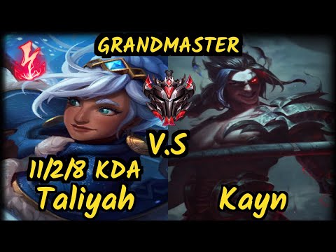 Pretty (TALIYAH) vs KAYN - 11/2/8 KDA JUNGLE GAMEPLAY - EUW Ranked GRANDMASTER