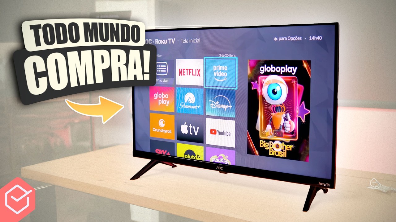 Miniatura da avaliação em vídeo de Smart TV AOC 32S5155 32 Polegadas