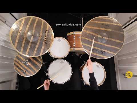 Turkish 22" Dark Hammer ride cymbal (2490g) HD 1080p