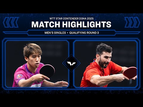 Maharu Yoshimura vs Andrej Gacina | MS QR 3 | WTT Star Contender Doha 2026