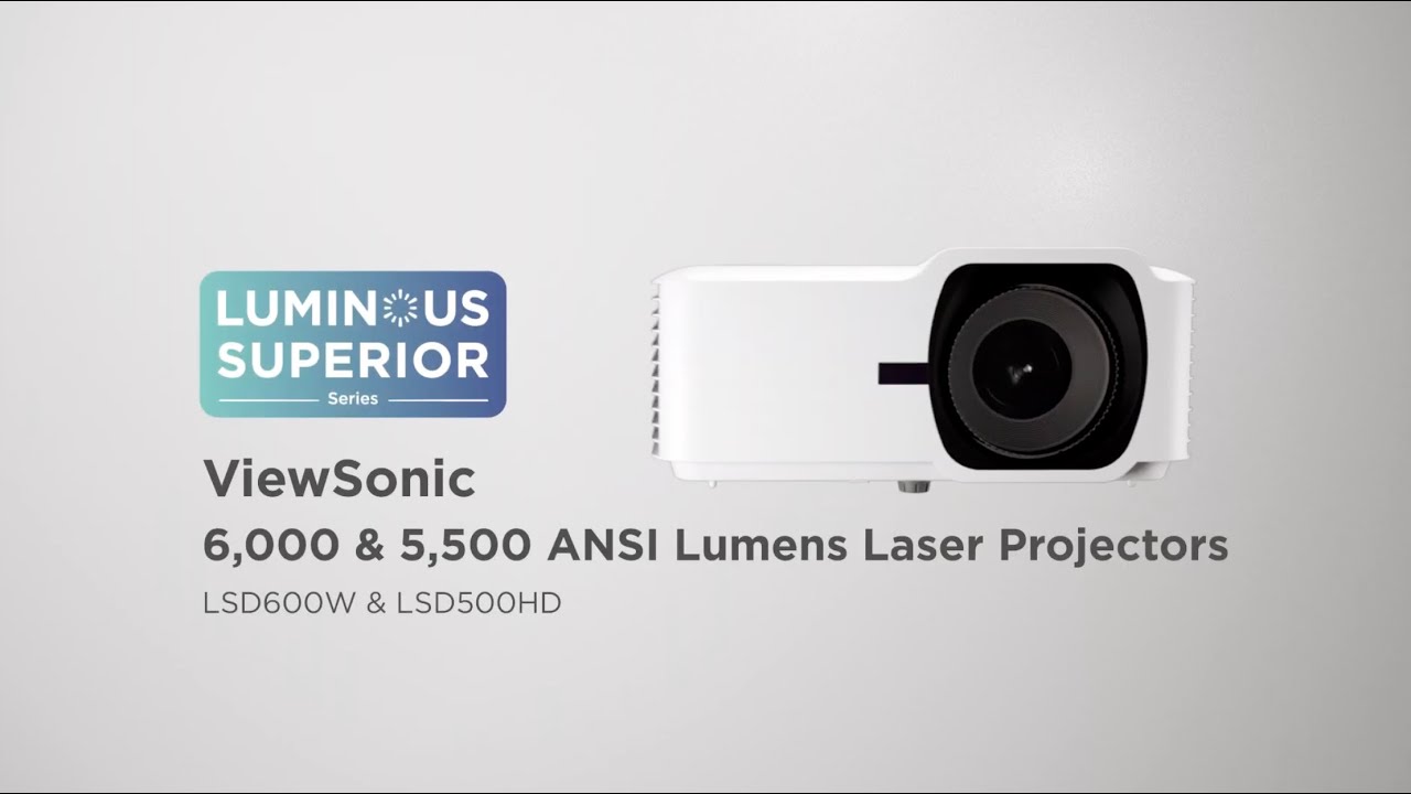 ViewSonic LS741HD laser projector video highlighting key features