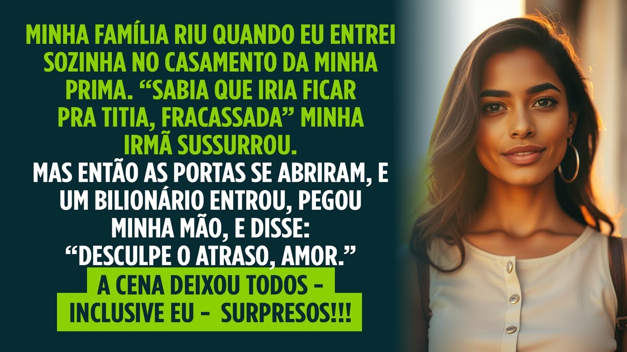 "Vai ficar pra titia'". Até que um bilionário pegou minha mão e disse: "Desculpe o atraso Amor"
