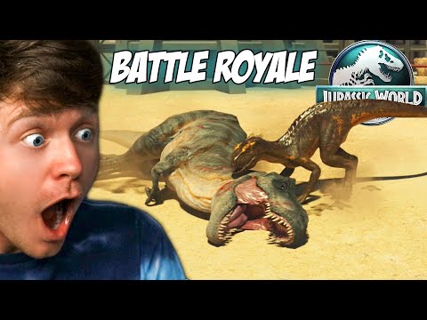 FIRST BATTLE ROYALE in JURASSIC WORLD EVOLUTION 3!
