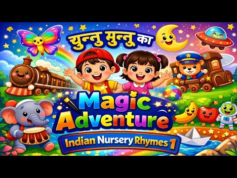 चुन्नू मुन्नू का मैजिक एडवेंचर | Chunnu Munnu Magic  Adventure | Indian Nursery rhymes1 | Cartoon 