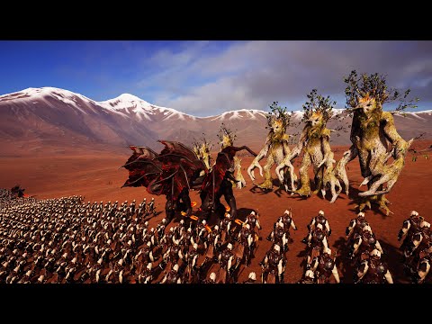 1,00,000 ORC SLASHER Vs 220 OAK TREE, 16,000 ARCHERS EPIC FANTSY BATTLE  SIMULATOR EFBS