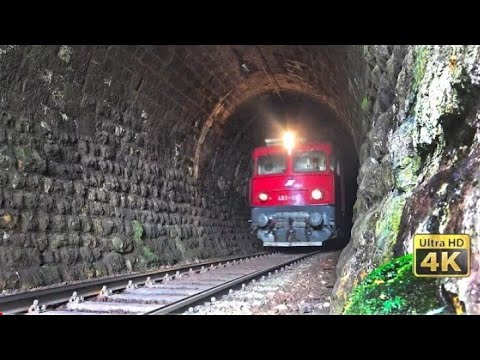 Old and rusty rail tunnels in Serbia - Trains in tunnels [4K] LOFAR HOT