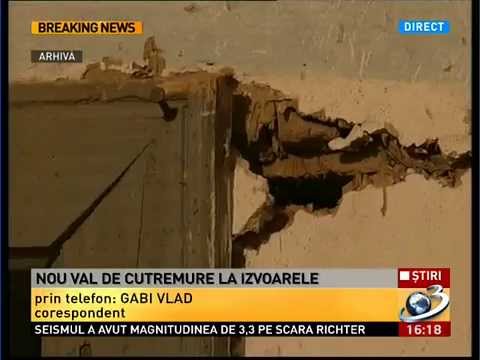 Pământul se cutremură din nou în satul Izvoarele