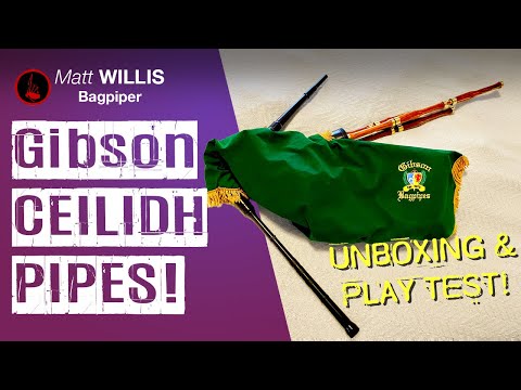 Gibson Cocobolo Ceilidh Pipes (4K) | Unboxing & Play Test