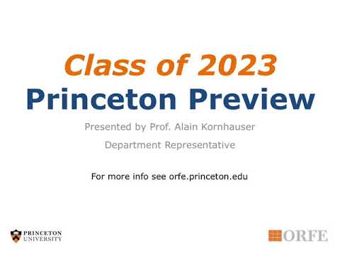 Princeton Preview Class of 2023