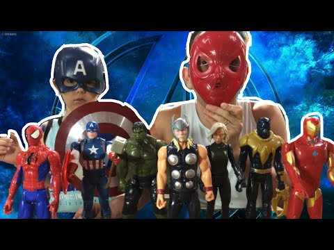 MIGUEL FINGE BRINCAR DE LUTINHA COM OS BRINQUEDOS DA MARVEL (Vingadores Ultimato) – Família Bigo