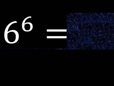 6 exposant 6 , nombre avec exposant