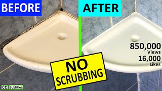 How to remove Mould from Silicone Sealant in your Bathroom NO SCRUBBING - Removing Black Mould