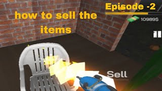 how to sell the items in Internet cafe simulator gameplay in Telugu episode - 2