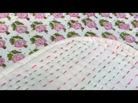 Block print baby kantha quilt manufacturer in jaipur