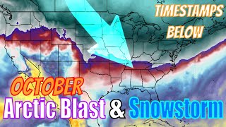 October Arctic Blast &amp; Major Snow Storm Update! - Weatherman Plus Today