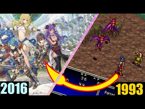 Evolution of Breath of Fire 1993 [[VS]] Breath of Fire 6 2016 Games Short Time