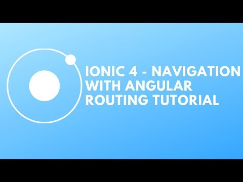 Ionic 4 Navigation With Angular Routing Tutorial