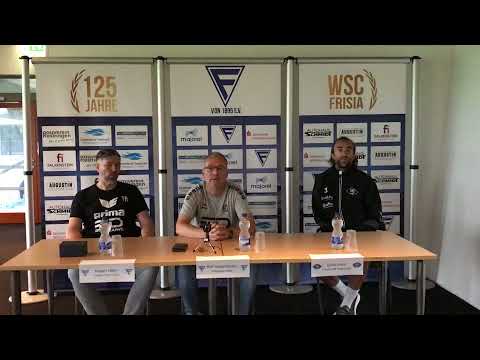 Pressekonferenz mit  Dario Fossi (VfB Oldenburg) und Jürgen Hahn (WSC Frisia)