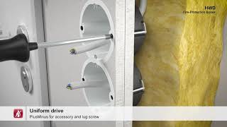 HWD 90/30 fire-protection boxes - now also for timber panel and timber frame construction - Full movie