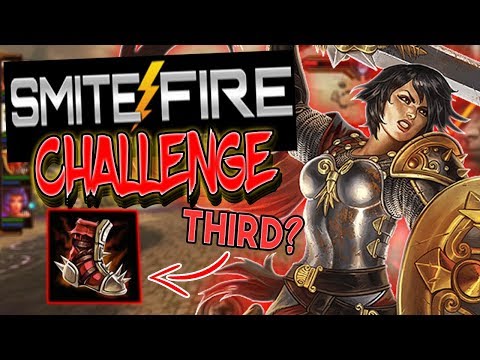 Smite: BELLONA SMITEFIRE BUILD CHALLENGE - BOOTS THIRD ITEM?