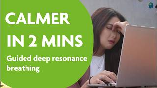 Calm In Between Tasks 4:6 Resonance Breathing Exercise | Thriver Mental Fitness