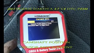 DTC P0344 Camshaft Position Sensor Dodge 4.7 V8