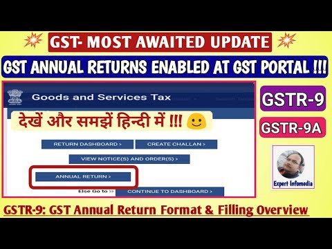 <h1 class=title>GST Annual Return: GSTR 9 Enabled on GST Portal for FY 2017-18 Format & Filing Process Overview</h1>