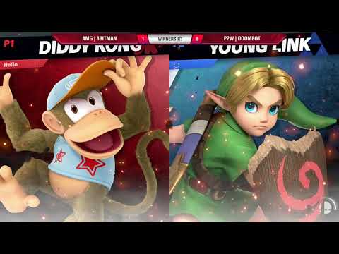 VS Weekly 8/15/19 - Winners R3 - AMG | 8BItMan (Diddy Kong) vs P2W | Doombot (Young Link) - SSBU