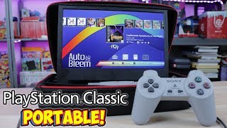 Portable PlayStation Classic! G-STORY Gaming Monitor Carrying Case Review!